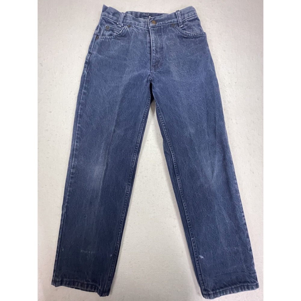 VTG Arizona Jean Co Jeans Boys 12 Reg Blue Denim Cotton Mid Rise All Day Comfort